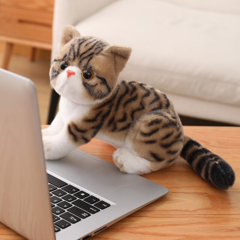 Realistic Cat Plush Toy