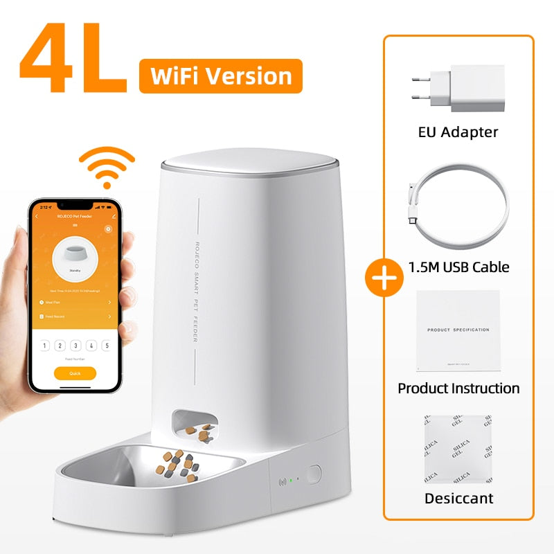 WIFI-enabled Automatic Pet Feeder