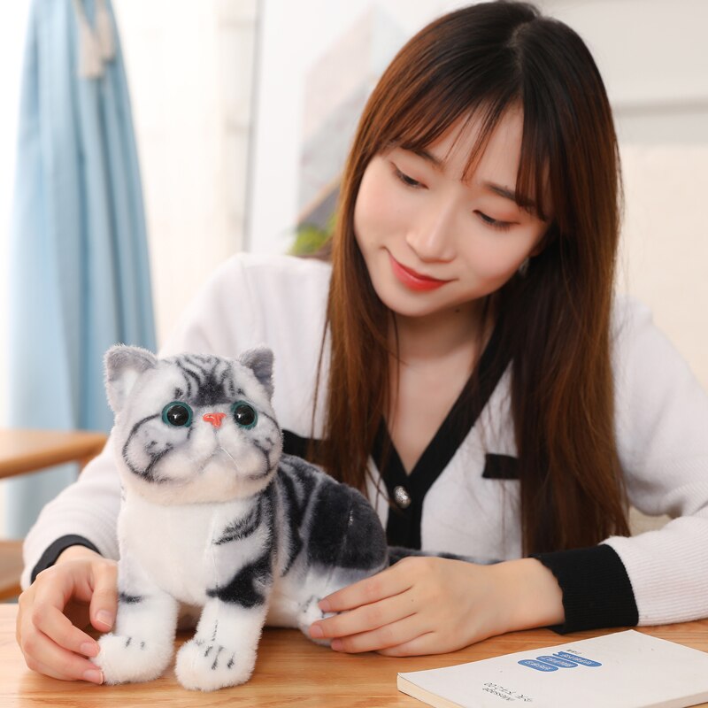 Realistic Cat Plush Toy